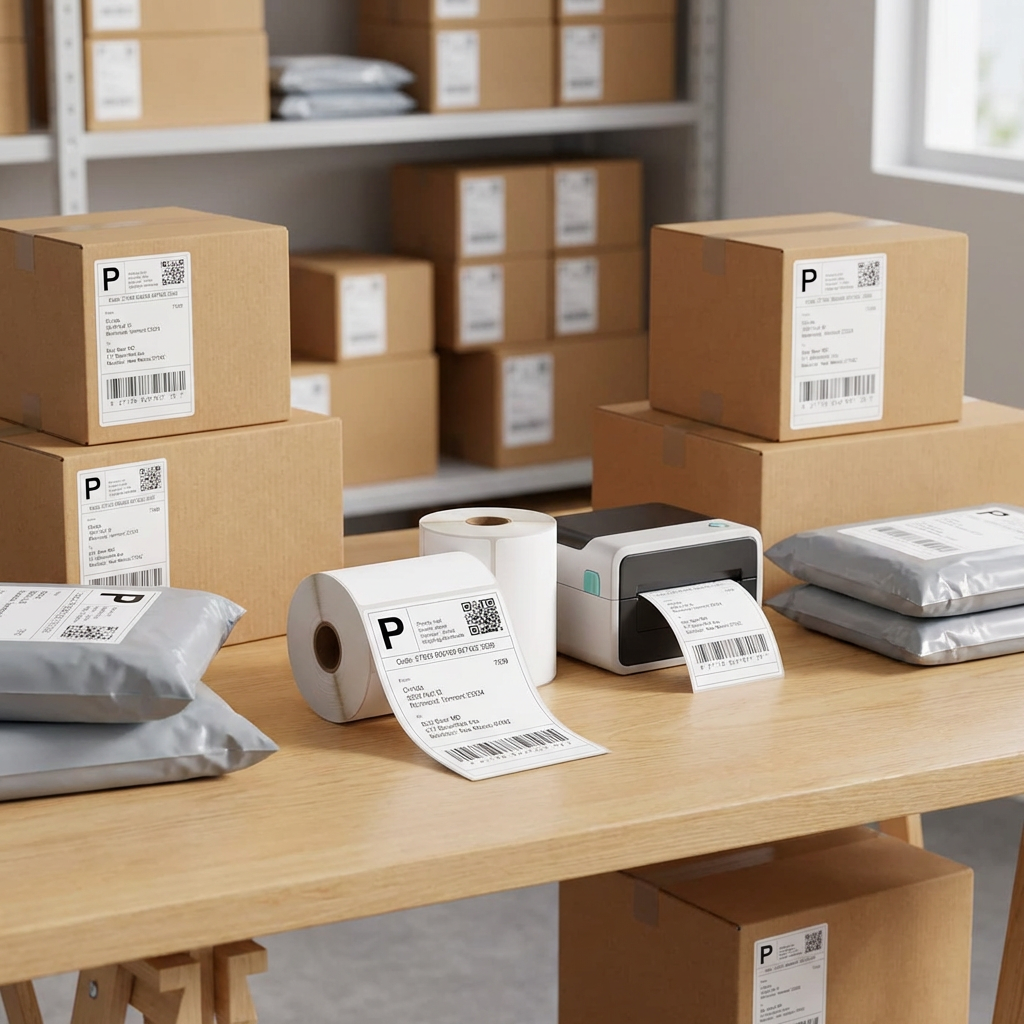 Thermal Labels on a Roll – 500 Labels – 10x15 cm – Self-Adhesive – BPA-free