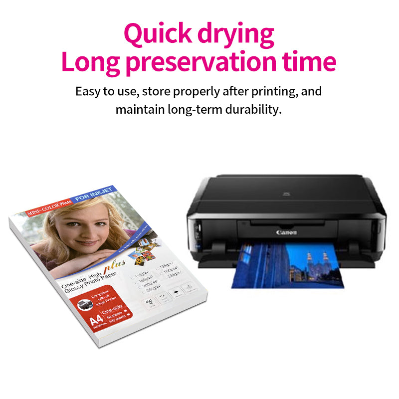 High-Gloss Photo Paper – Inkjet Printer – A4 – 240 g/m² – 50 sheets