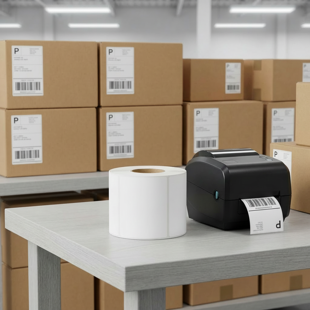 Thermal Labels on a Roll – 500 Labels – 10x15 cm – Self-Adhesive – BPA-free