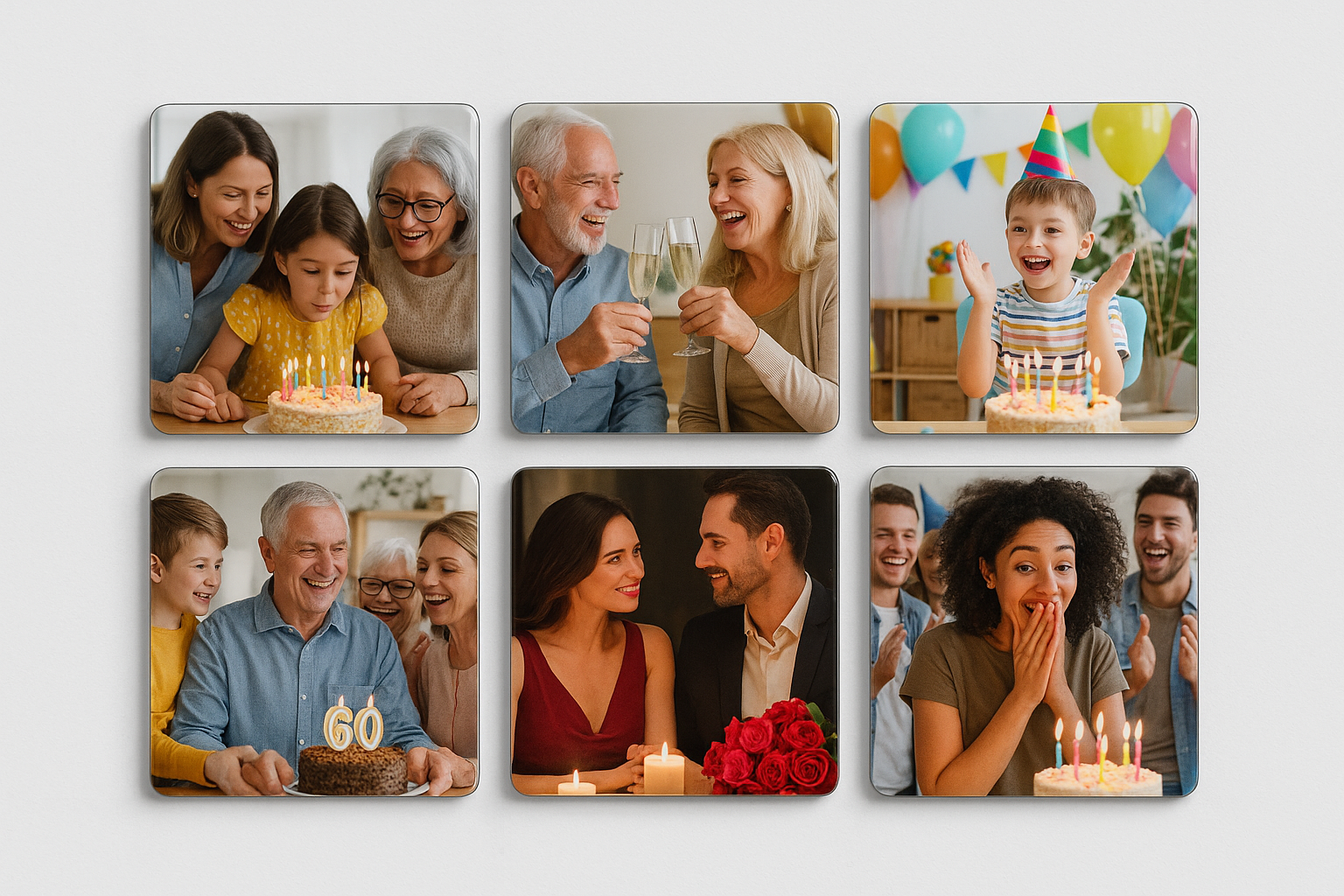 Birthday and Anniversary Celebration Fridge Magnets