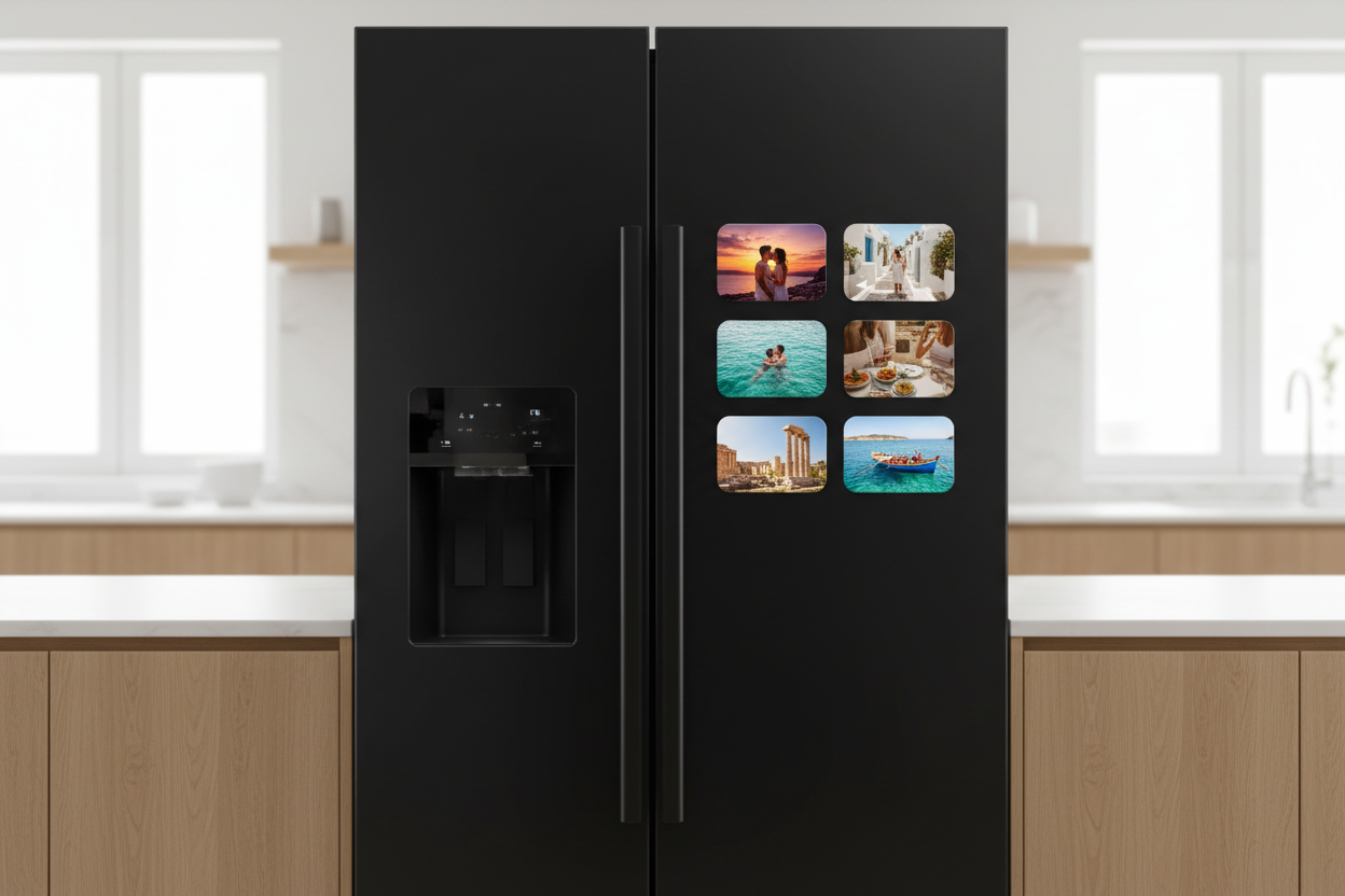 Vacation Memory Fridge Magnets - Set of 6 (6.3x9cm)