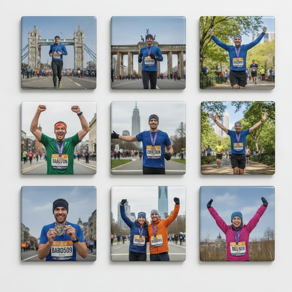 Hardloop Mijlpaal Magneten – Set van 9