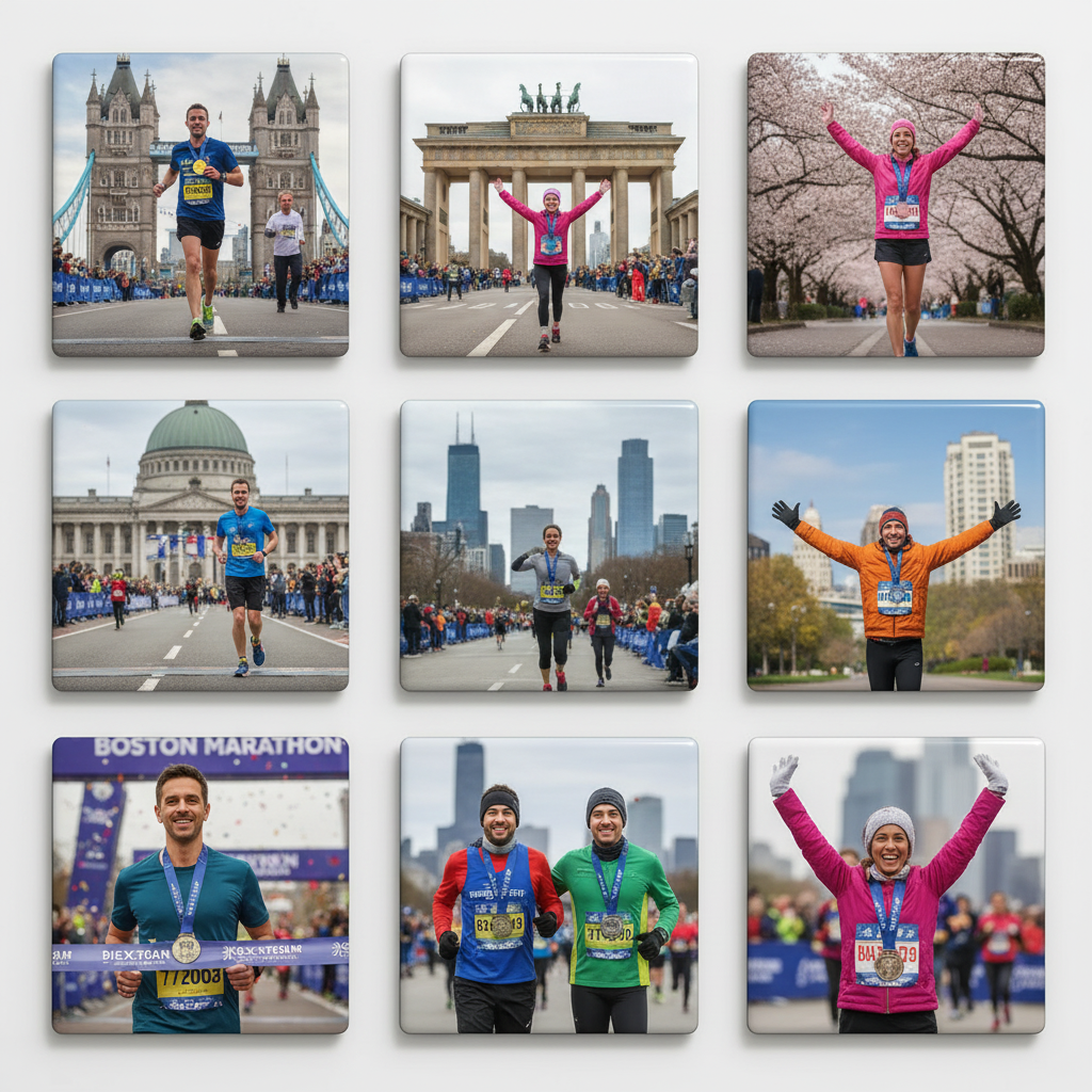 Hardloop Mijlpaal Magneten – Set van 9