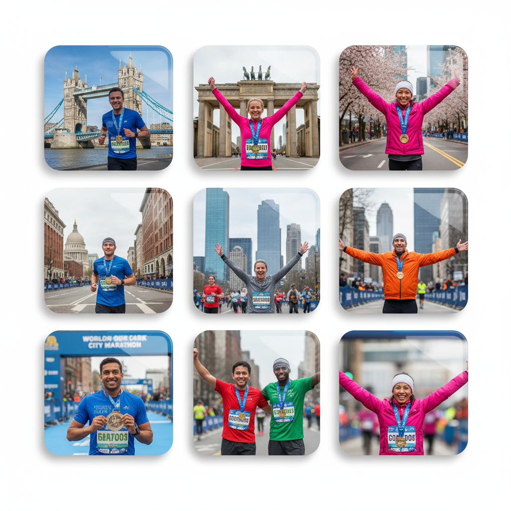 Hardloop Mijlpaal Magneten – Set van 9