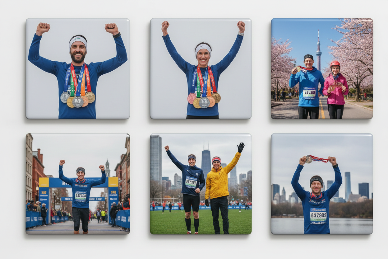 Hardloop Mijlpaal Magneten