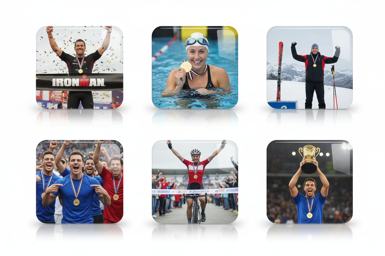 Sportprestatie Magneten – Set van 6