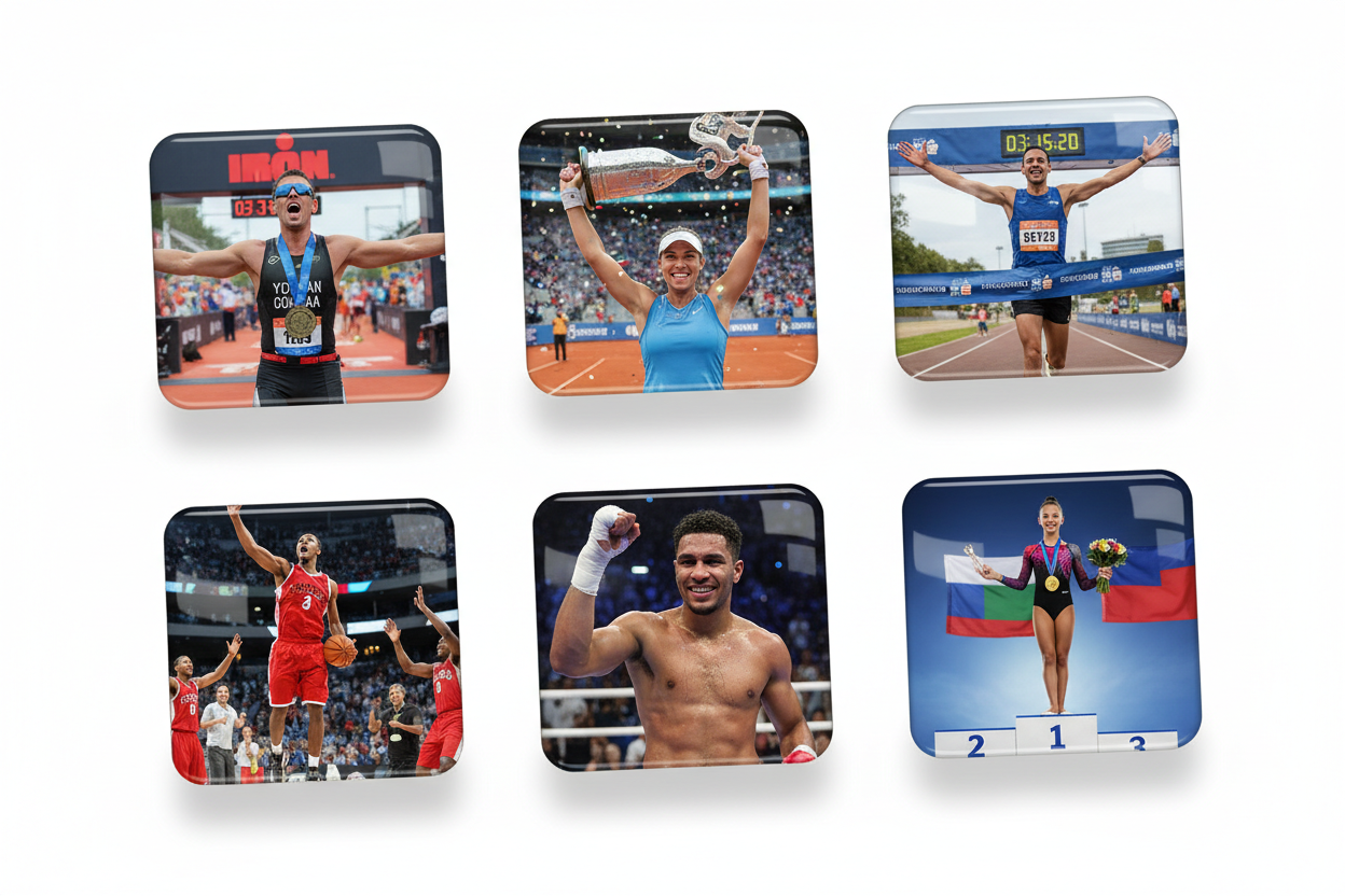 Sportprestatie Magneten – Set van 6